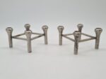 Scandinavian modular aluminium candleholders, Germany, 1970s