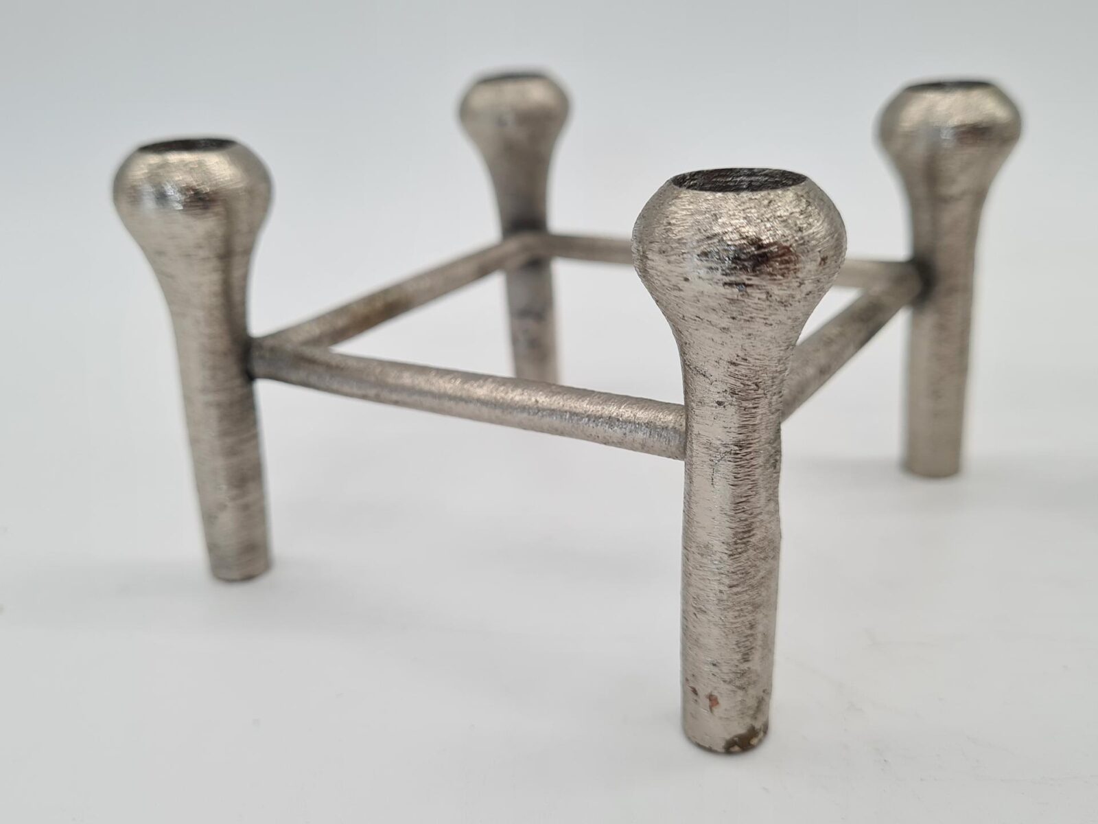 Scandinavian modular aluminium candleholders, Germany, 1970s