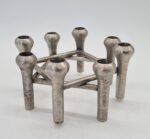 Scandinavian modular aluminium candleholders, Germany, 1970s