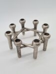 Scandinavian modular aluminium candleholders, Germany, 1970s