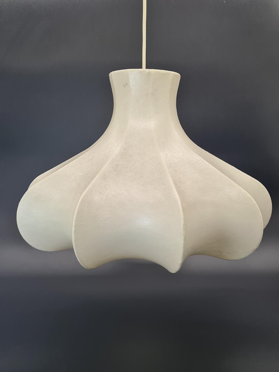 Cocoon Flower Lamp, Friedel Wauer, Goldkant Leuchten, Germany, 1960s