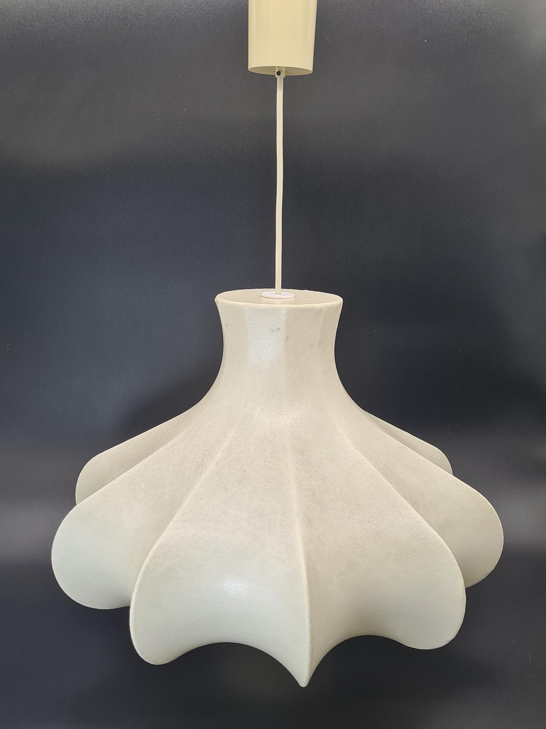 Cocoon Flower Lamp, Friedel Wauer, Goldkant Leuchten, Germany, 1960s