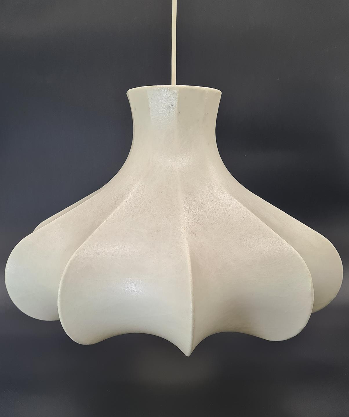 Cocoon Flower Lamp, Friedel Wauer, Goldkant Leuchten, Germany, 1960s