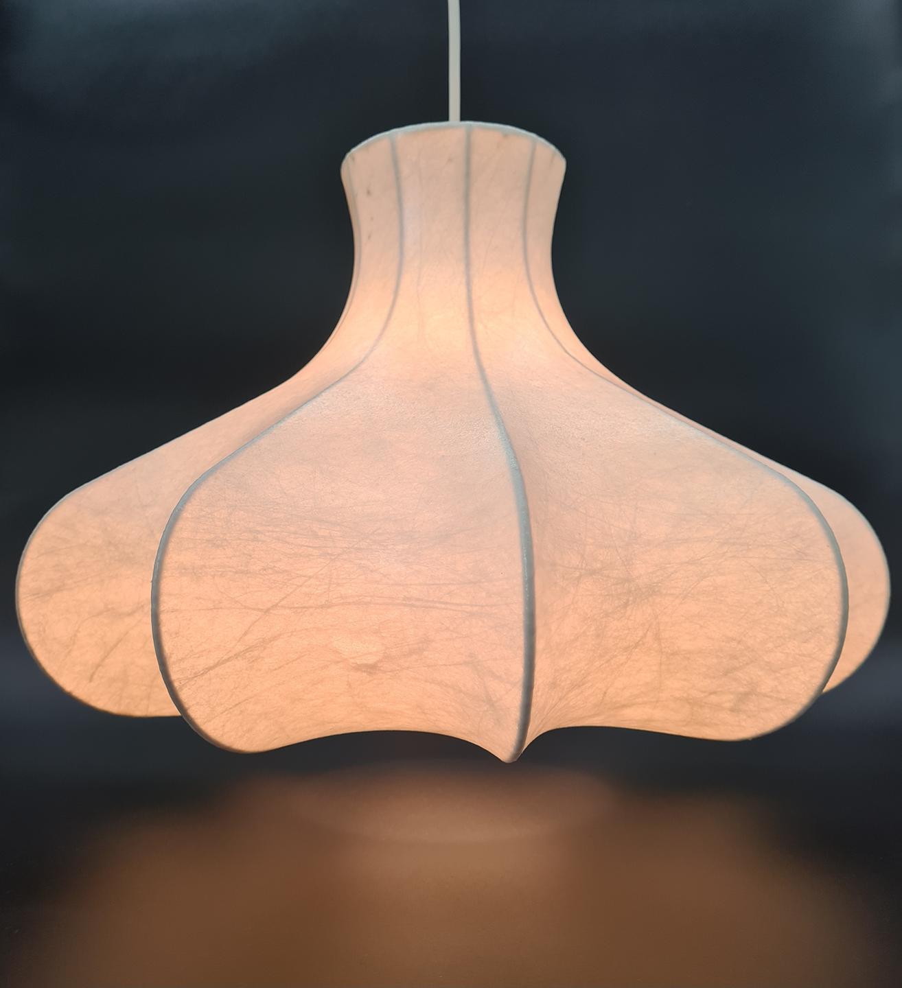 Cocoon Flower Lamp, Friedel Wauer, Goldkant Leuchten, Germany, 1960s