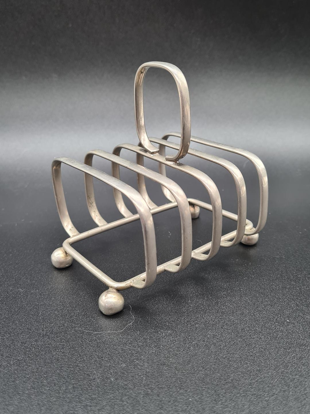 Silver-plated toast rack, England, 1960s