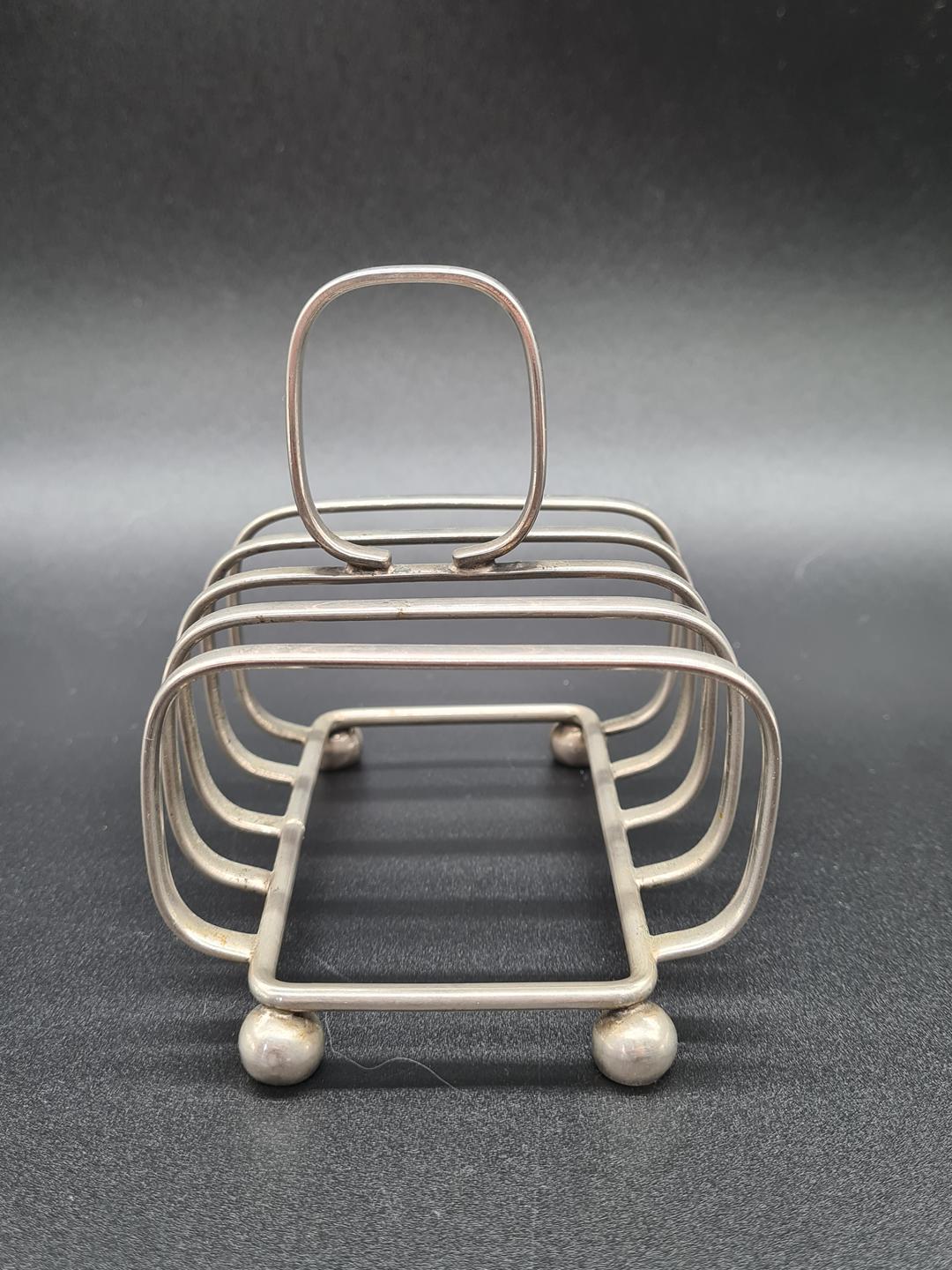 Silver-plated toast rack, England, 1960s