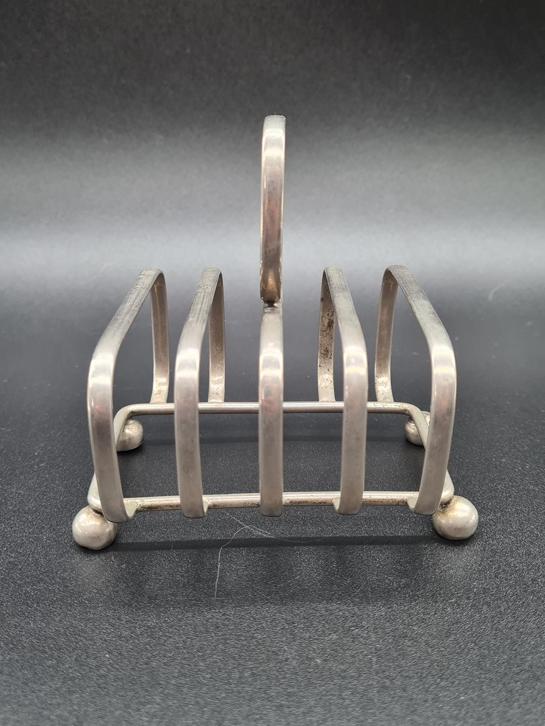 Silver-plated toast rack, England, 1960s