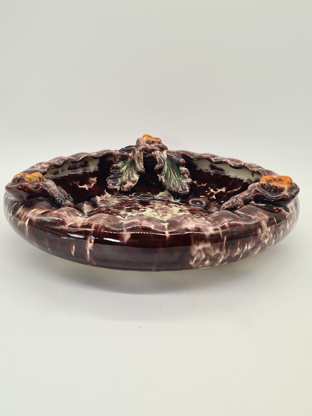 Large decorative ceramic plate, Jasba Keramik, Germany, 1960s