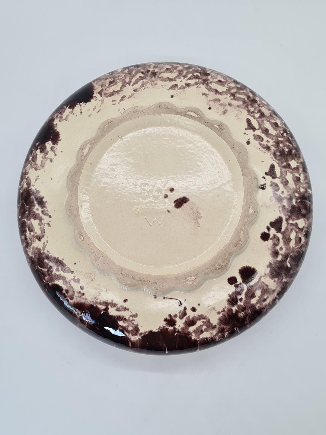 Large decorative ceramic plate, Jasba Keramik, Germany, 1960s