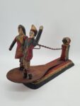 Folk toy with a dancing couple, polychrome, Europe, 1900