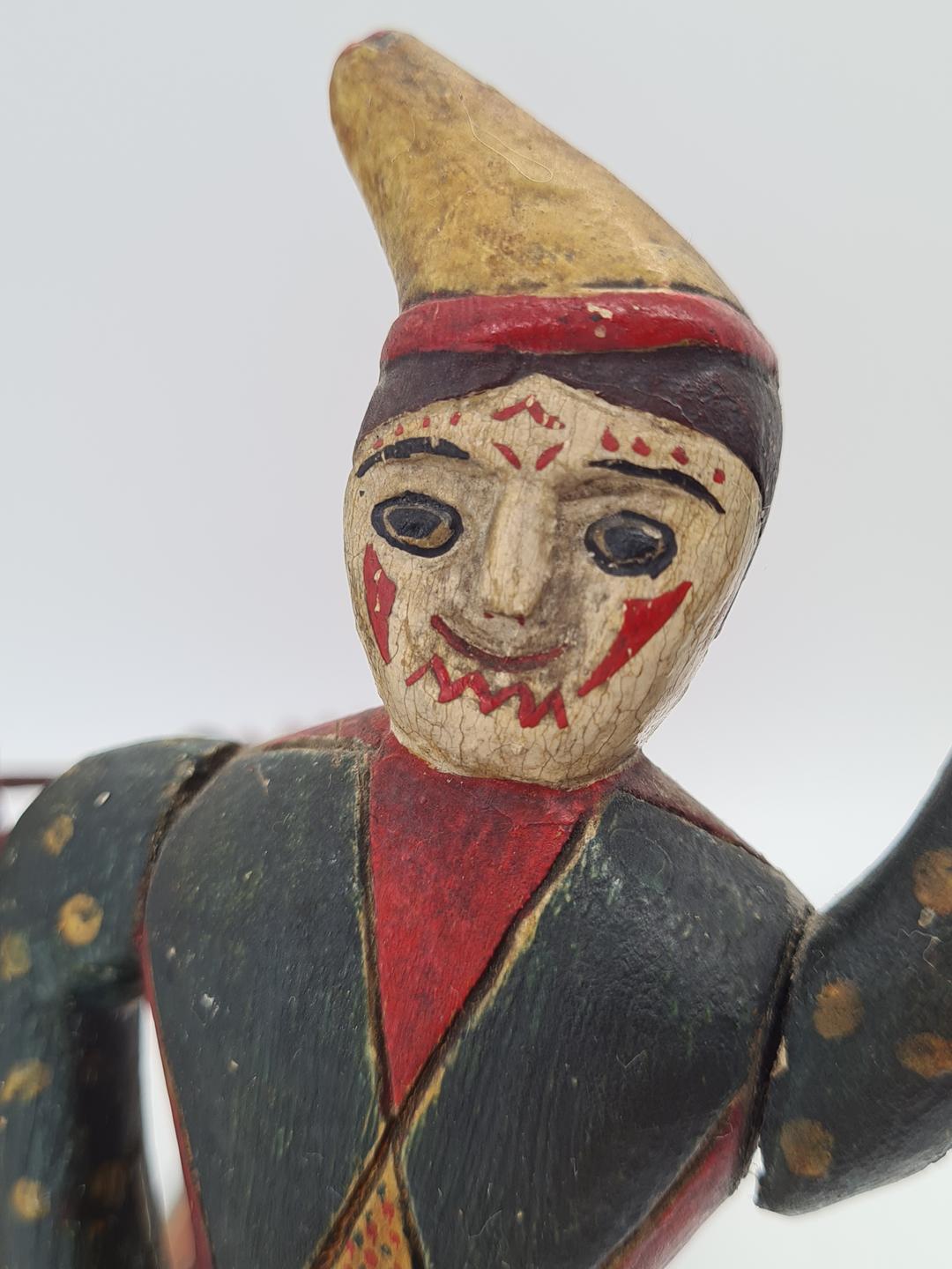 Folk toy with a dancing couple, polychrome, Europe, 1900