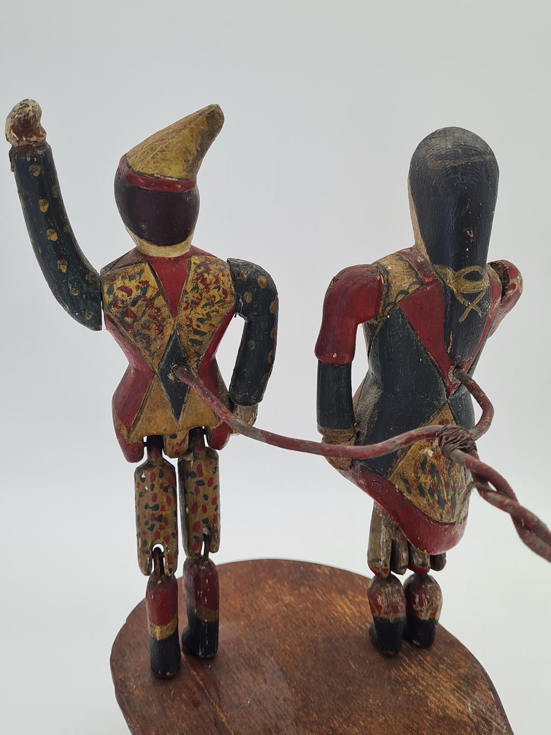 Folk toy with a dancing couple, polychrome, Europe, 1900