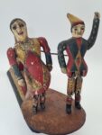 Folk toy with a dancing couple, polychrome, Europe, 1900