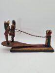 Folk toy with a dancing couple, polychrome, Europe, 1900