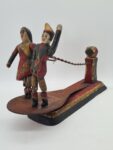 Folk toy with a dancing couple, polychrome, Europe, 1900