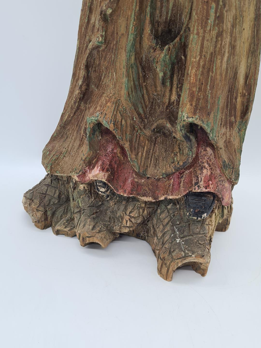 Folk sculpture depicting the Virgin Mary with the Christ Child, Poland, 20th century