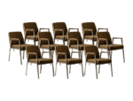 Brown conference chair, Drabert, Germany, 1970s
