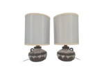 Vintage ceramic table lamps, Fat Lava, Germany, 1970s