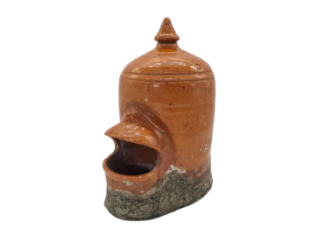 Ceramiczny karmnik dla ptaków, Europa Środkowa, lata 1900