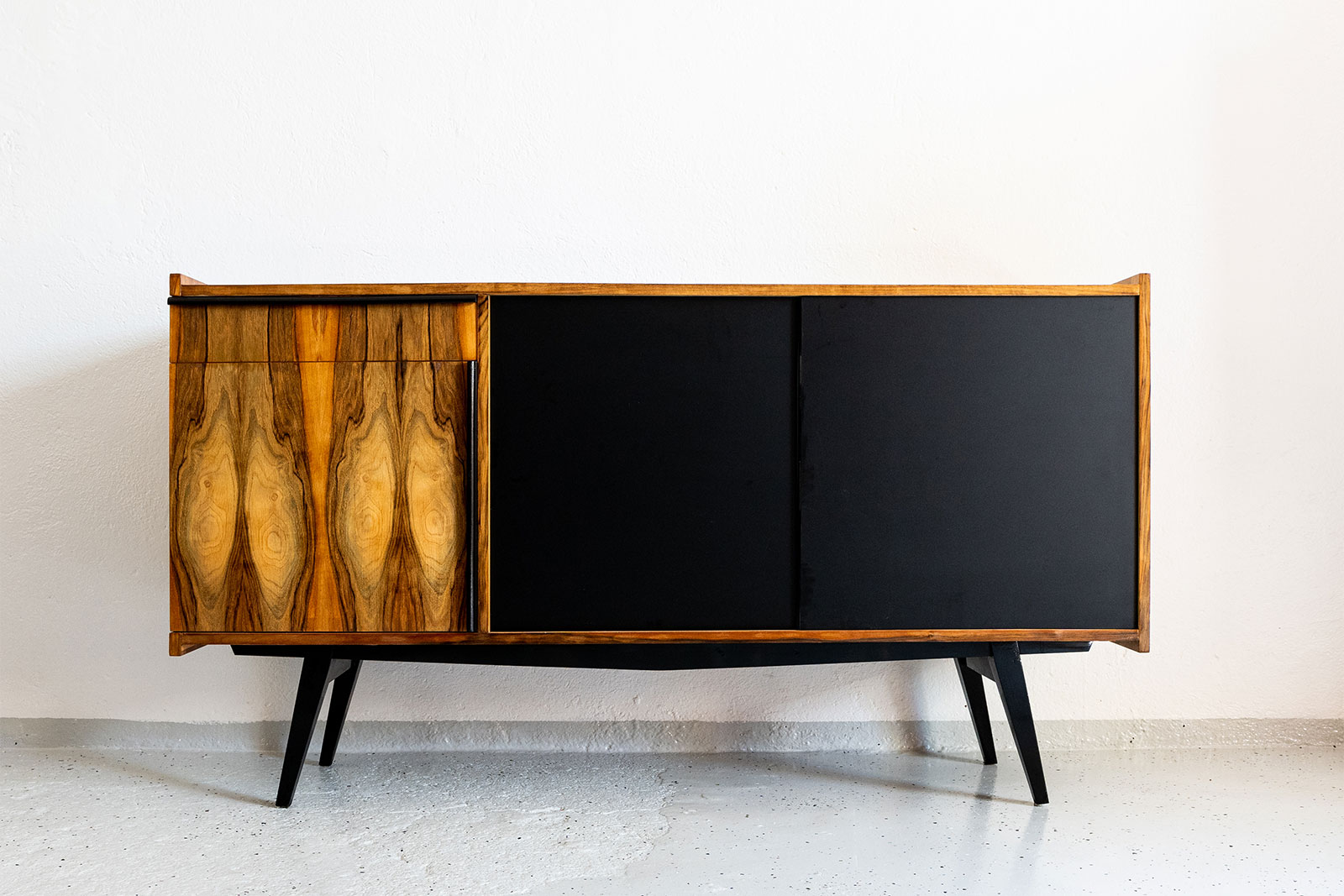 Veneered PRL Sideboard, Poland, 1970s