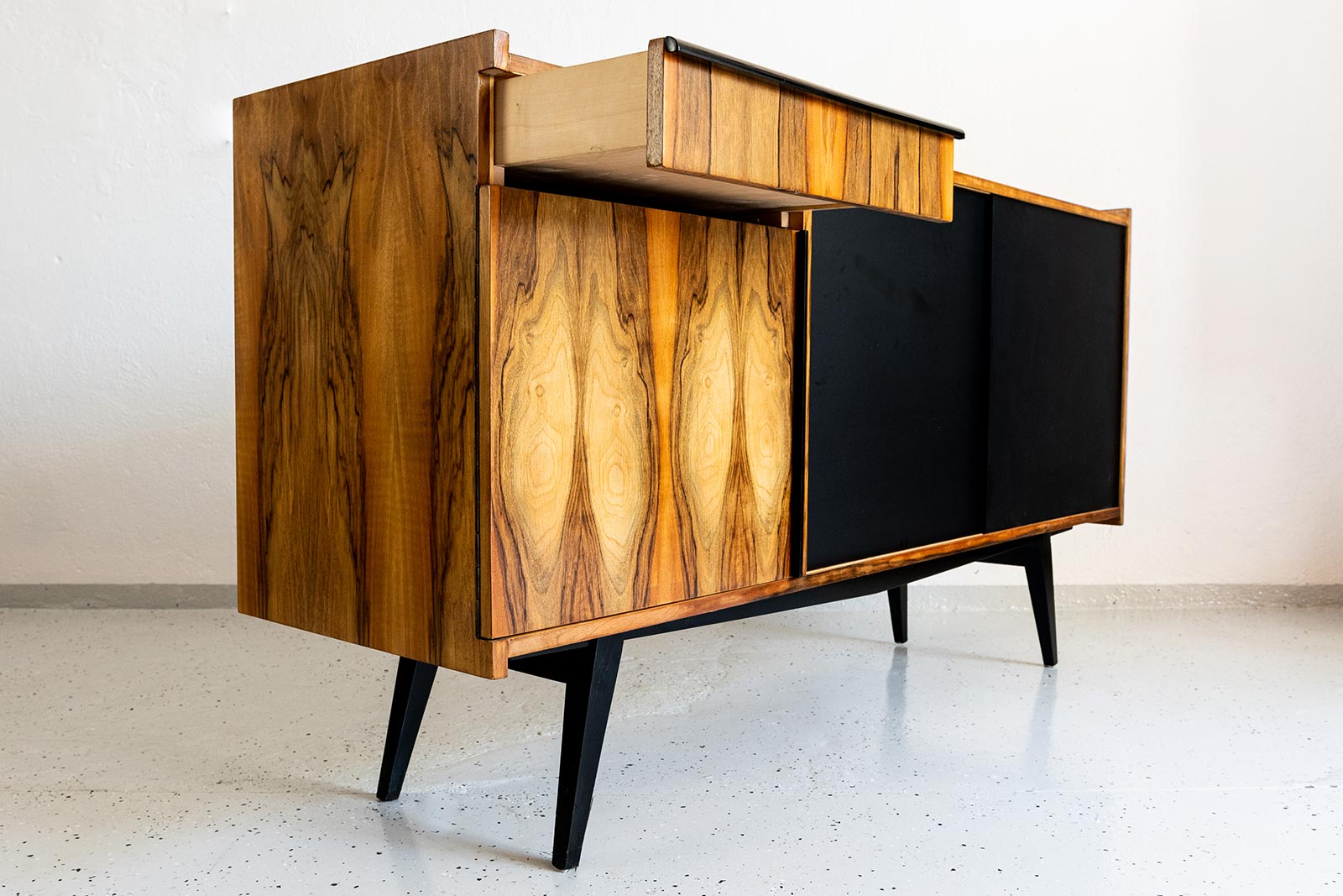 Veneered PRL Sideboard, Poland, 1970s