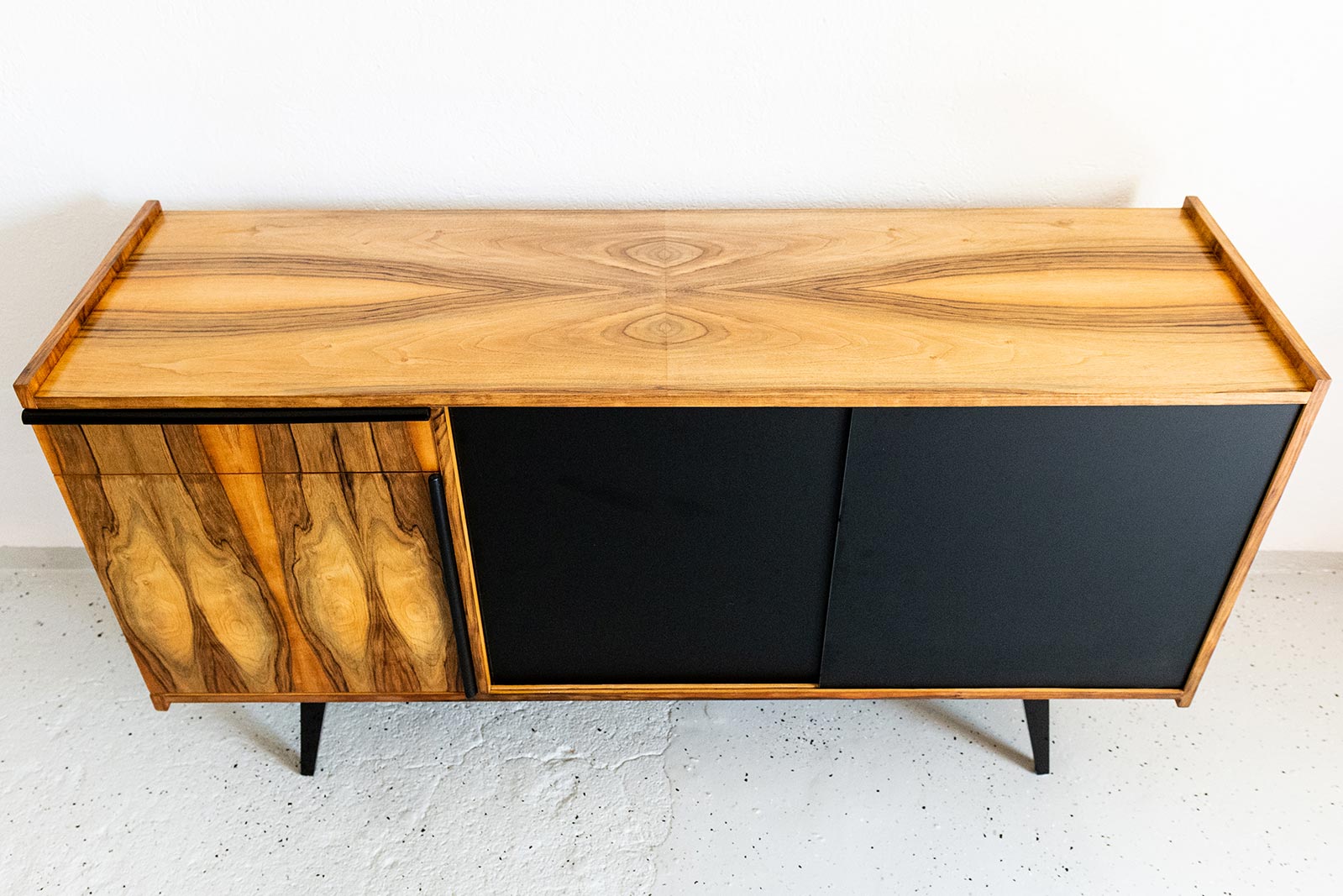 Veneered PRL Sideboard, Poland, 1970s