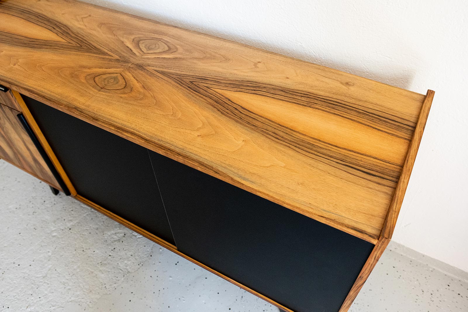 Veneered PRL Sideboard, Poland, 1970s