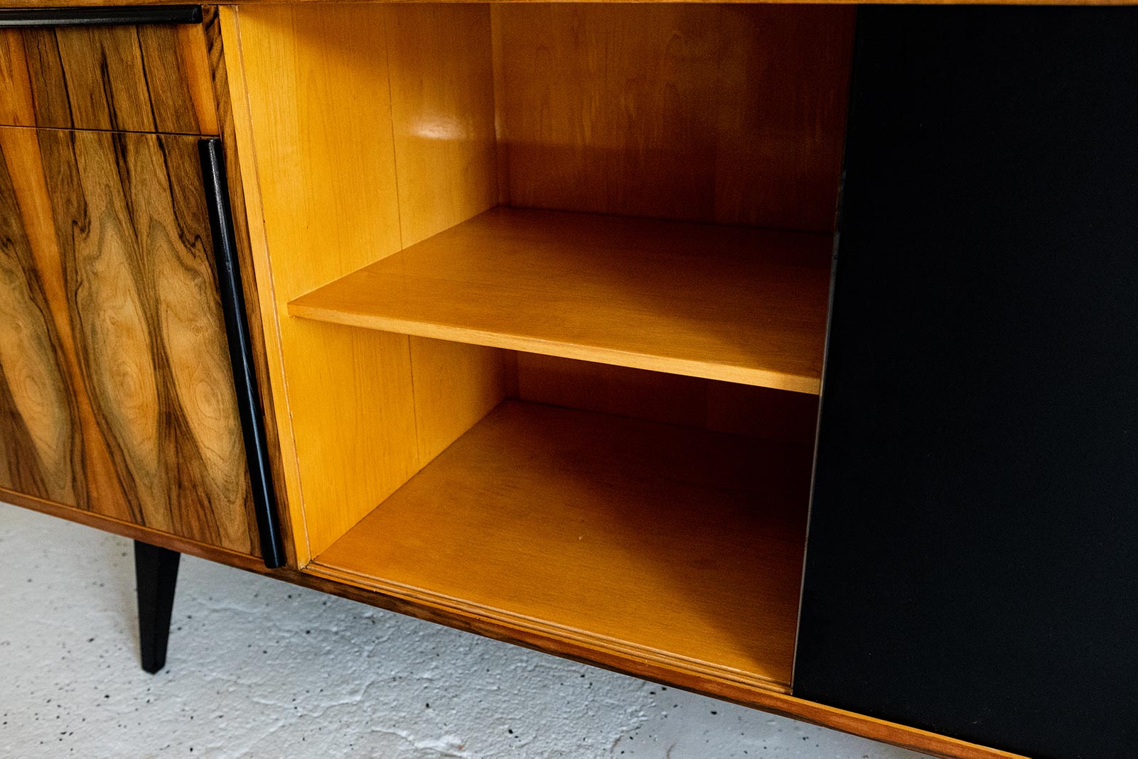 Veneered PRL Sideboard, Poland, 1970s