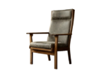 Vintage oak GE 181 A armchair, designed by Hans J. Wegner, Getama, Denmark, 1950s
