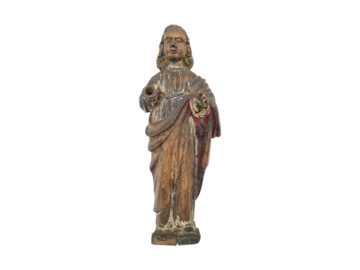 Drewniana rzeźba sakralna, Salvator Mundi – Zbawiciel Świata, XVIII w.