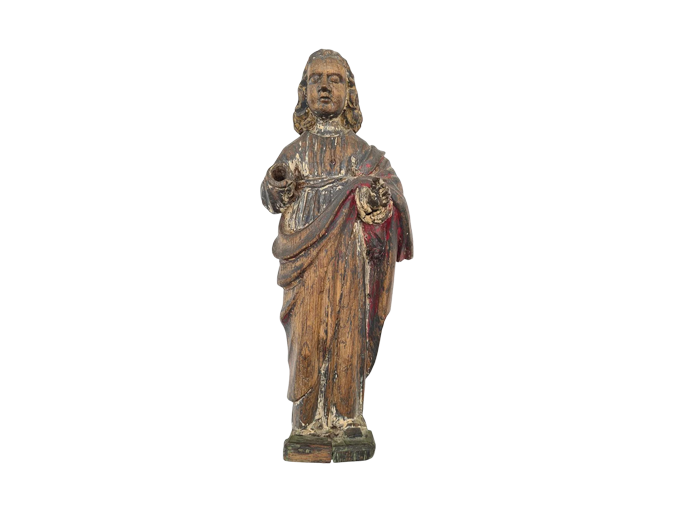 Wooden religious sculpture, Salvator Mundi – Saviour of the World, 18th century