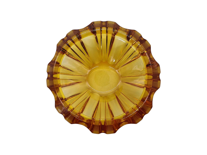 Large pressed-glass bowl, 1960s