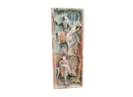 Large Polychrome Bas-Relief, Spain, 1960s