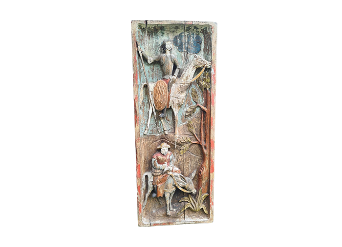 Large Polychrome Bas-Relief, Spain, 1960s