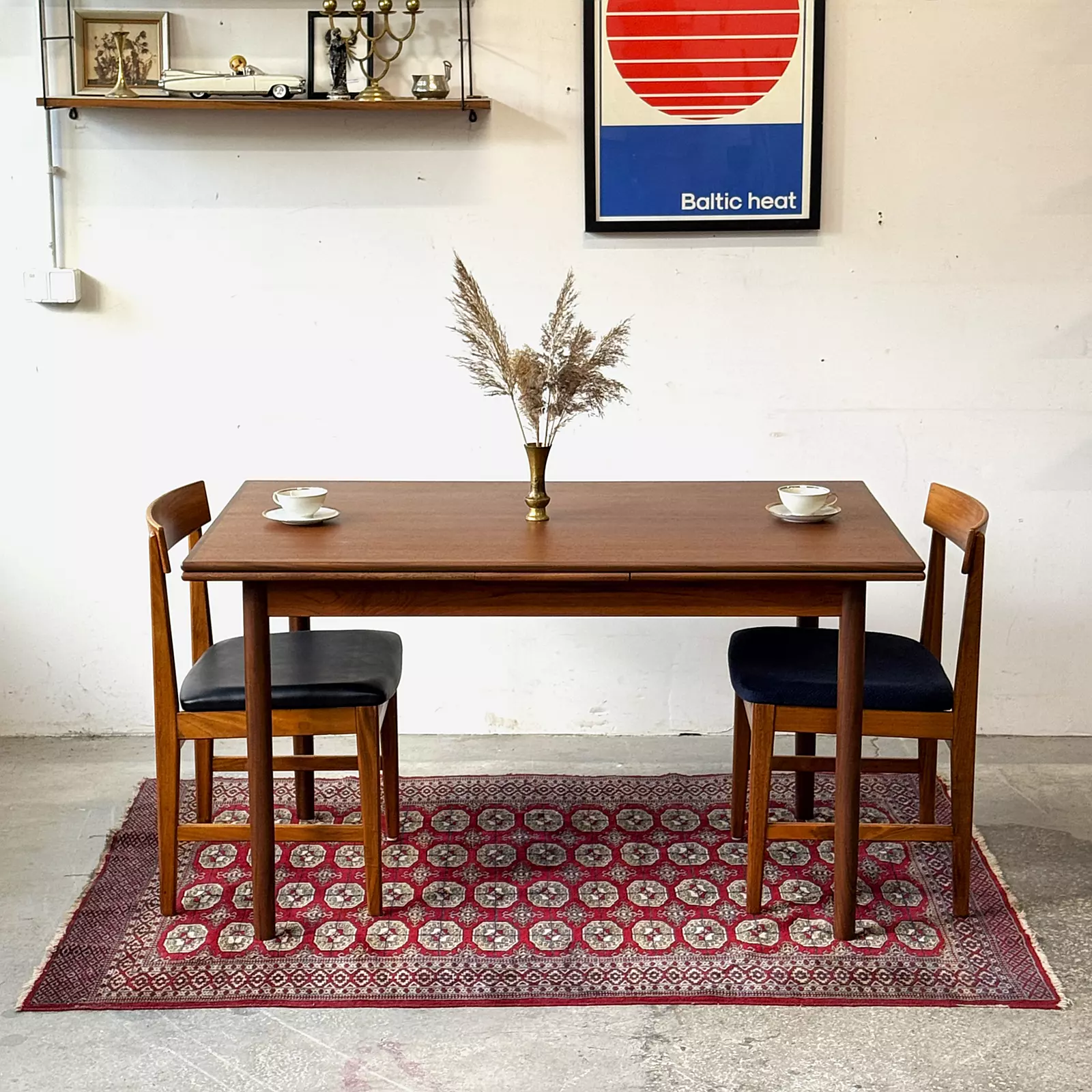 Scandinavian extendable table, Denmark, 60s/70s