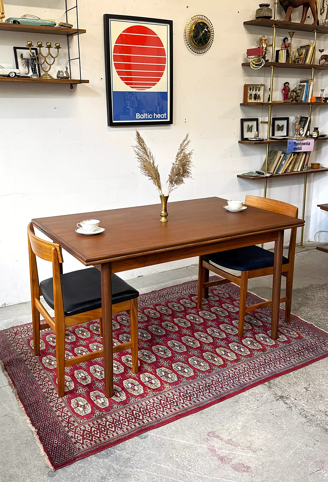 Vintage extendable table, Denmark, 1960s/70s