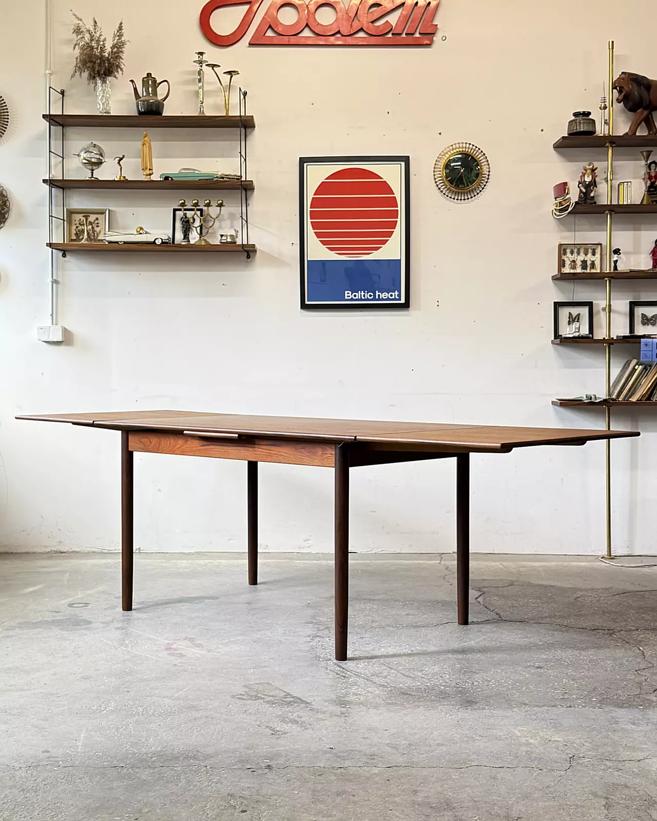 Vintage extendable table, Denmark, 1960s/70s