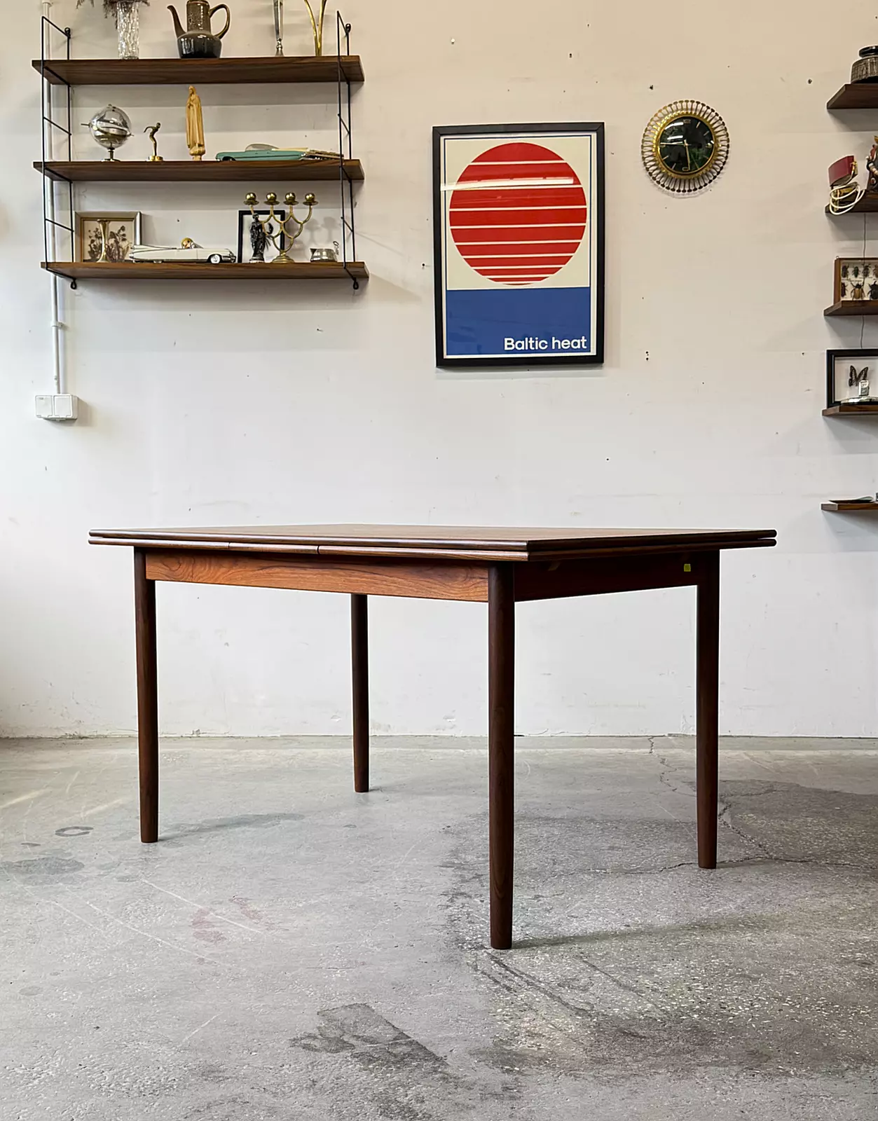 Vintage extendable table, Denmark, 1960s/70s