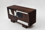 Vintage veneered sideboard, Poland, 1950s
