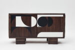 Vintage veneered sideboard, Poland, 1950s