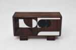 Vintage veneered sideboard, Poland, 1950s