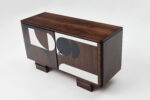 Vintage veneered sideboard, Poland, 1950s