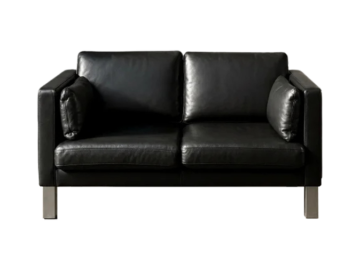 Klasyczna dwuosobowa sofa skórzana, Dania, lata 70