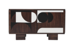 Vintage veneered sideboard, Poland, 1950s