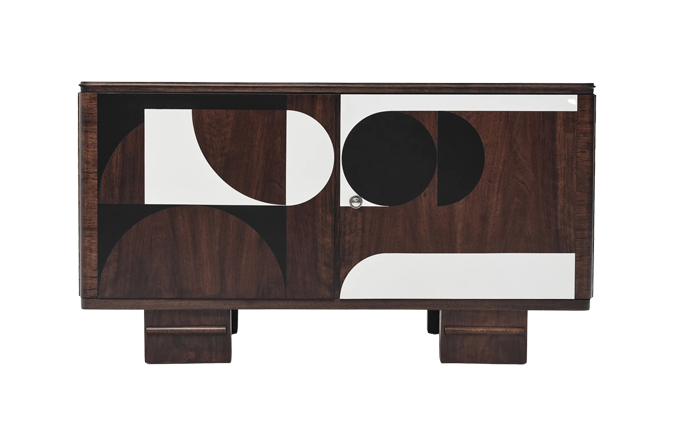 Komoda fornirowana vintage, Polska, lata 50
