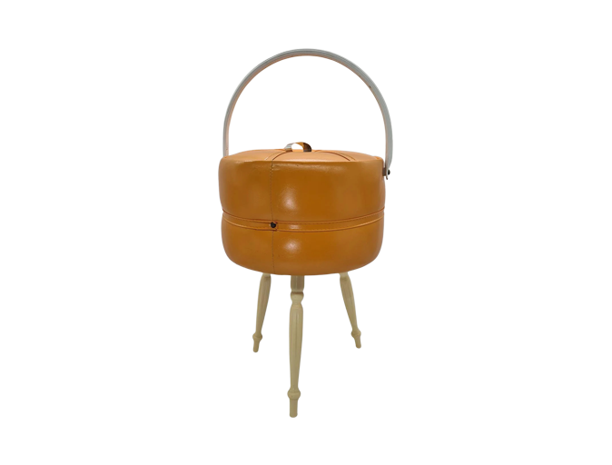 Vintage sewing basket, 1970s