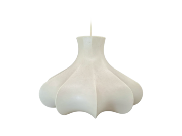 Lampa Cocoon Flower, Friedel Wauer, Goldkant Leuchten, Niemcy, lata 60