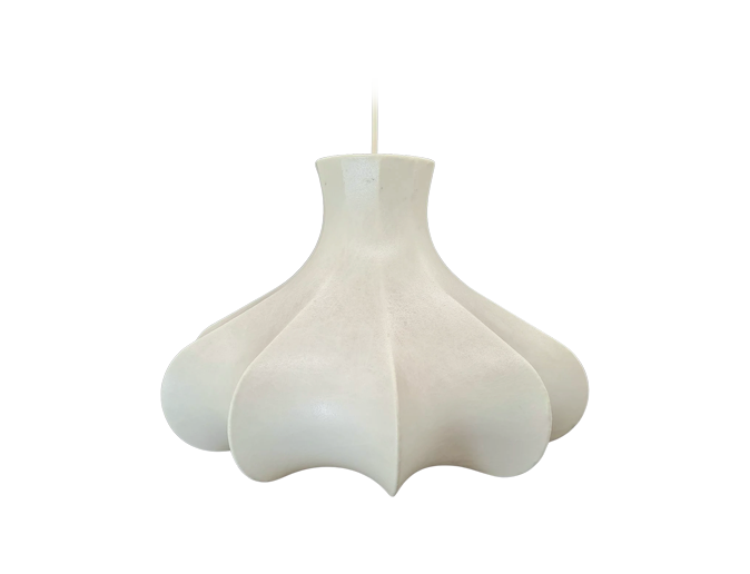 Cocoon Flower Lamp, Friedel Wauer, Goldkant Leuchten, Germany, 1960s