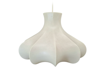 Lampa Cocoon Flower, Friedel Wauer, Goldkant Leuchten, Niemcy, lata 60