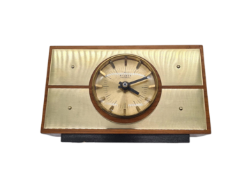 Modernistyczny zegar stołowy firmy Weimar Quartz, Niemcy, lata 70
